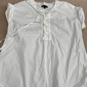J Crew lace up top
